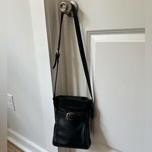 Black Leather Crossbody Bag